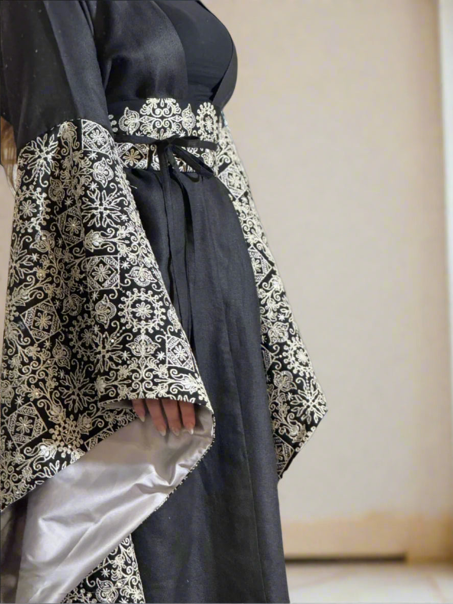 Abaya with belt
